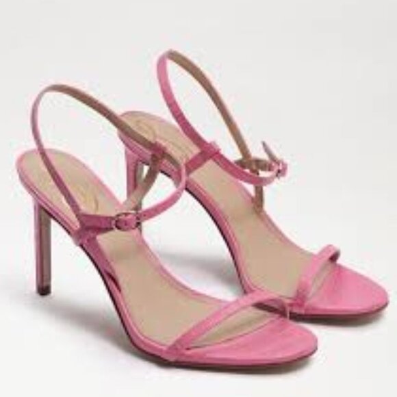 🎩🗝️ NWT $130 NWOB -  Sam Edelman Pink Doran Strappy Sandal - Picture 1 of 5